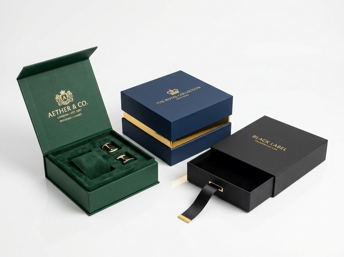 Rigid Presentation Boxes - Luxury Custom Packaging Boxes UK